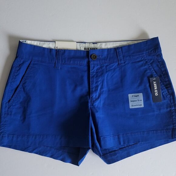 Old Navy - Size 4 - Royal Rowena Blue 3" Shorts - Picture 1 of 13